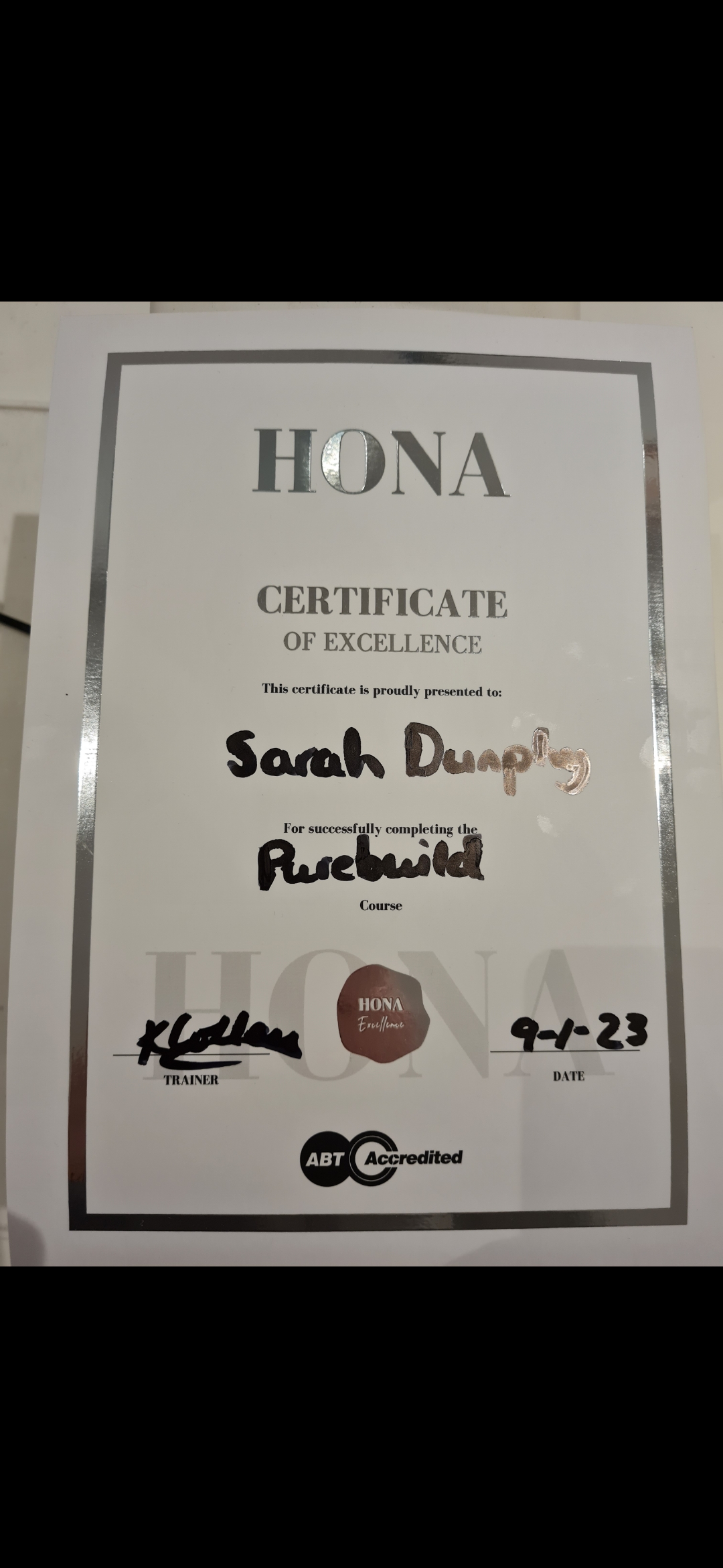 My qualifications